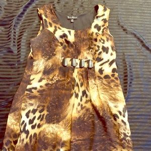 Size 14 animal print mid length dress